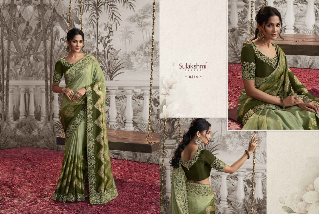 Wedding Special Designer Sulakshmi Noor Silk Desgin 8214