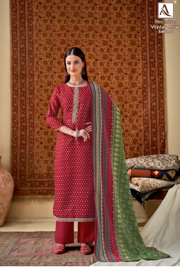 Winter Affair-2 Woolen printed and embroidery Salwar Suits By Alok Suit