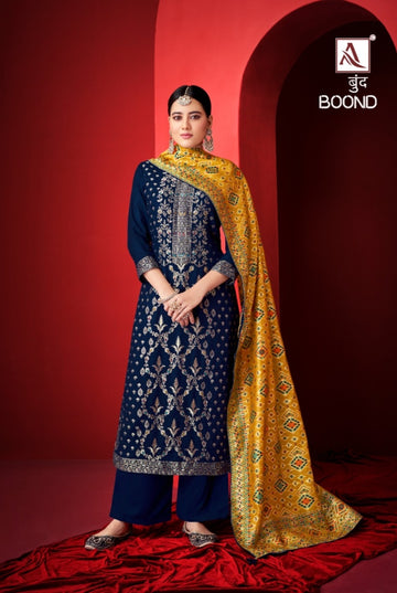 Alok Suits Boond Pure Pure Viscose Pashmina Jacquard Designer Suit