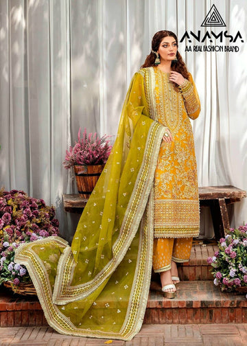 Anamsa-262 Heavy Pure Georgette Pakistani Suits