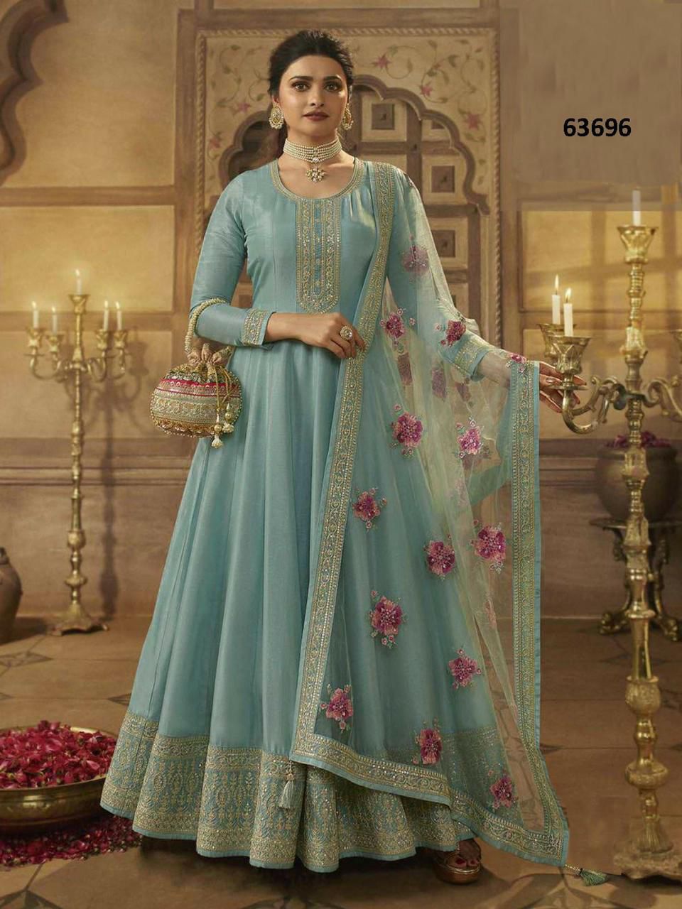 Kaseesh Noor Mahal By Vinay 63691 To 63698 Series Dola Silk Dresses - Anant Tex Exports Private Limited