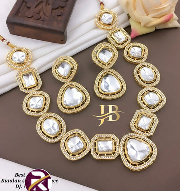 Beautiful Designer Kundan Stone and Diamond set