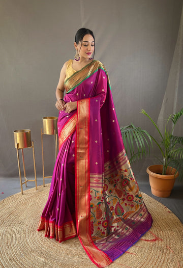 Beautiful Designer Kamal Paithani Weaving Saree