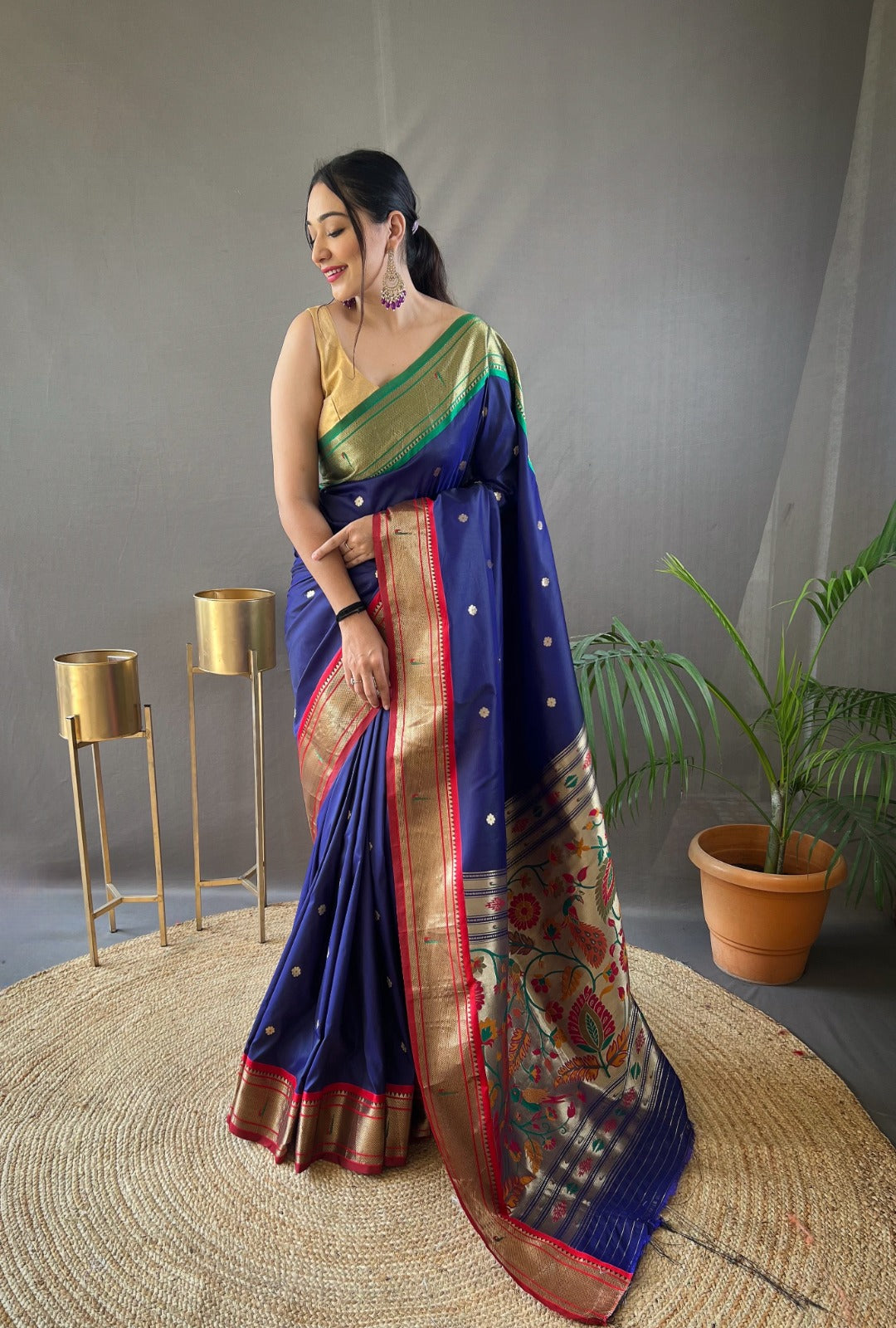 Beautiful Designer Kamal Paithani Weaving Saree