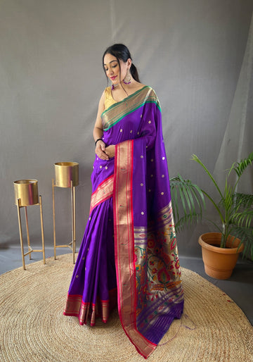 Beautiful Designer Kamal Paithani Weaving Saree