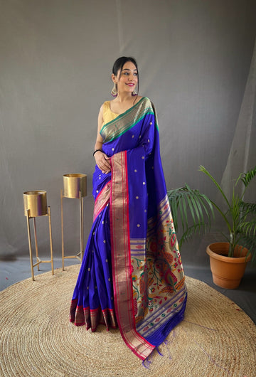 Beautiful Designer Kamal Paithani Weaving Saree