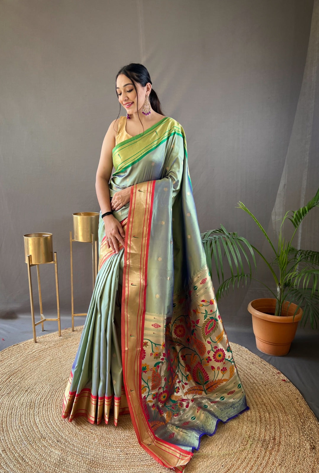 Beautiful Designer Kamal Paithani Weaving Saree