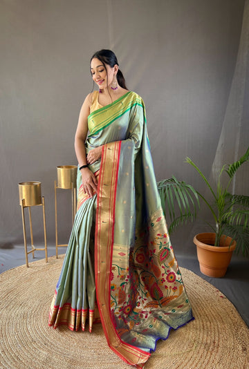 Beautiful Designer Kamal Paithani Weaving Saree