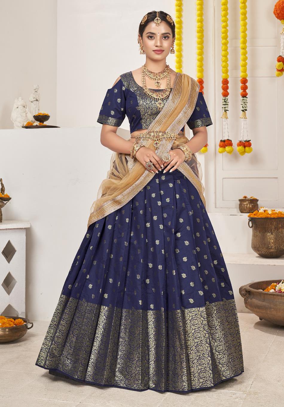 Beautiful Designer Premium Banarasi Lehenga Choli