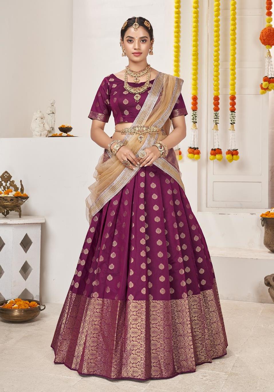 Beautiful Designer Premium Banarasi Lehenga Choli