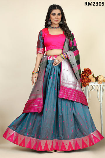 Beautiful Designer Traditional Banarasi Lehenga choli.