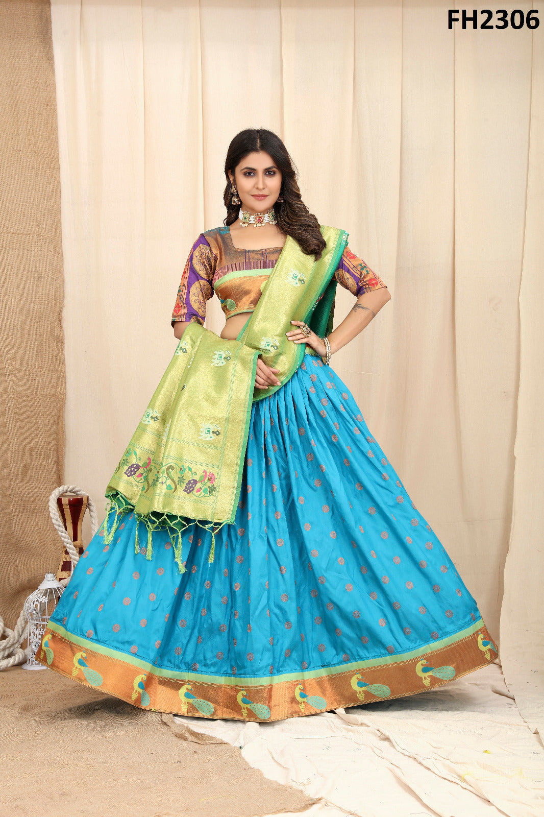 Beautiful Designer Traditional Banarasi Lehenga choli.