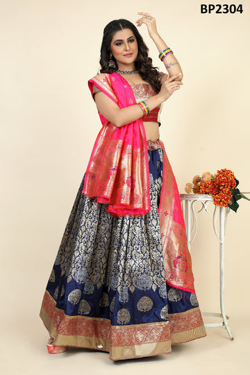 Beautiful Designer Traditional Banarasi Lehenga choli.