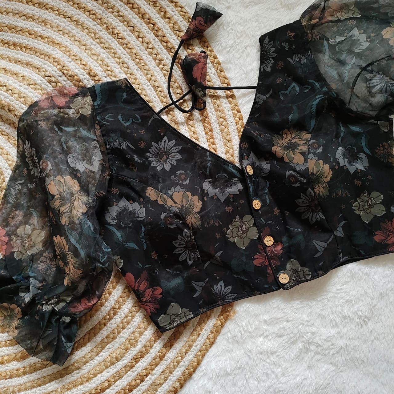 Beautiful Designer Organza silk Blouse