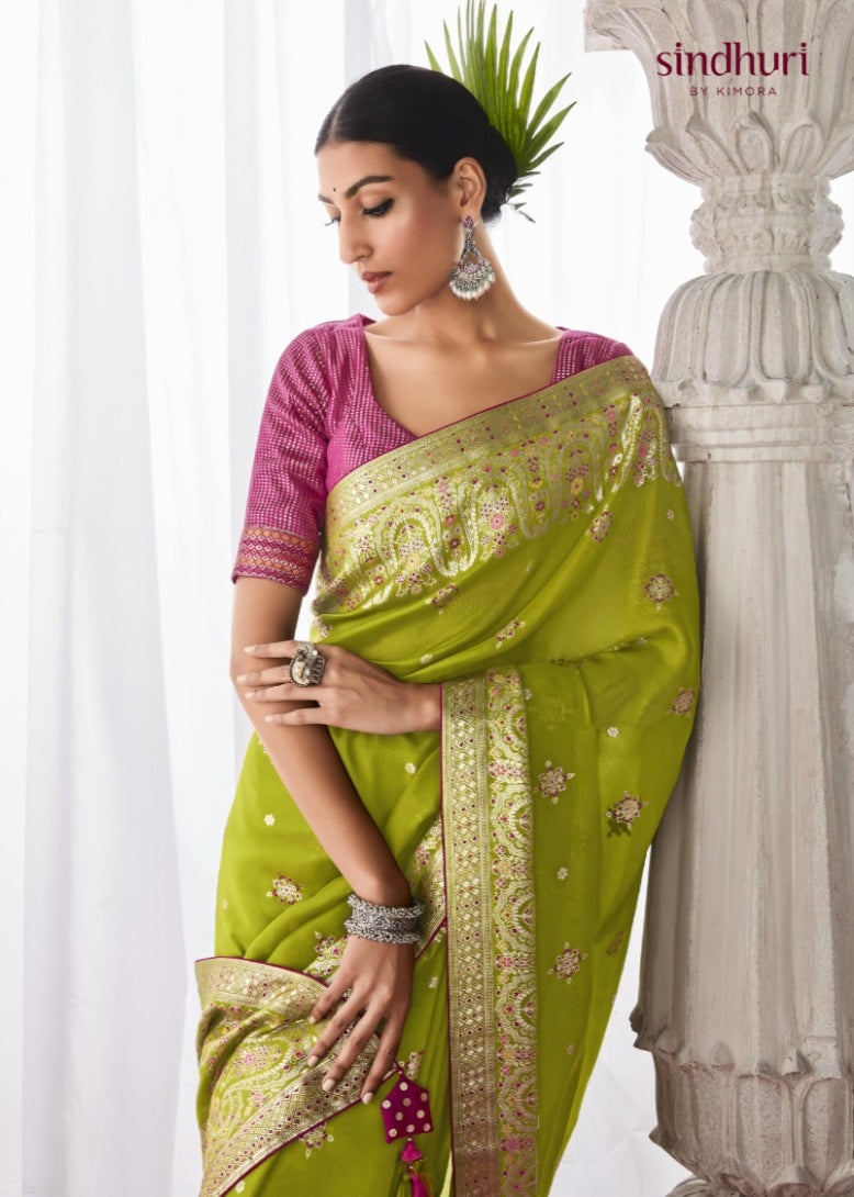 Kimora Asiana Designer Kora Silk Saree Design 252