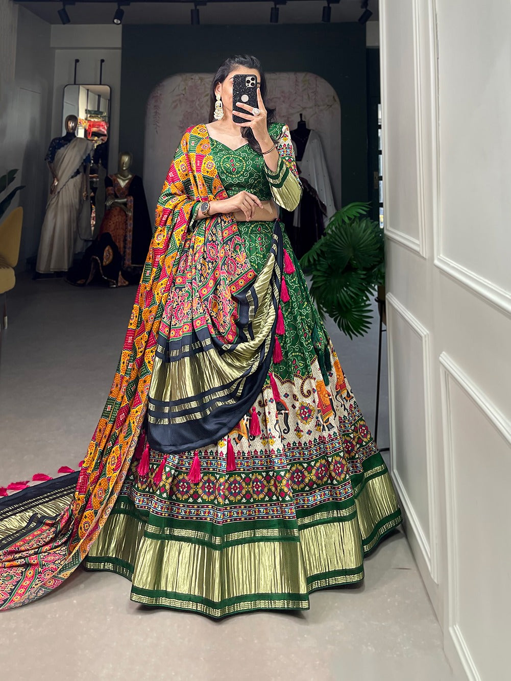 Gajji Silk Lehenga Choli