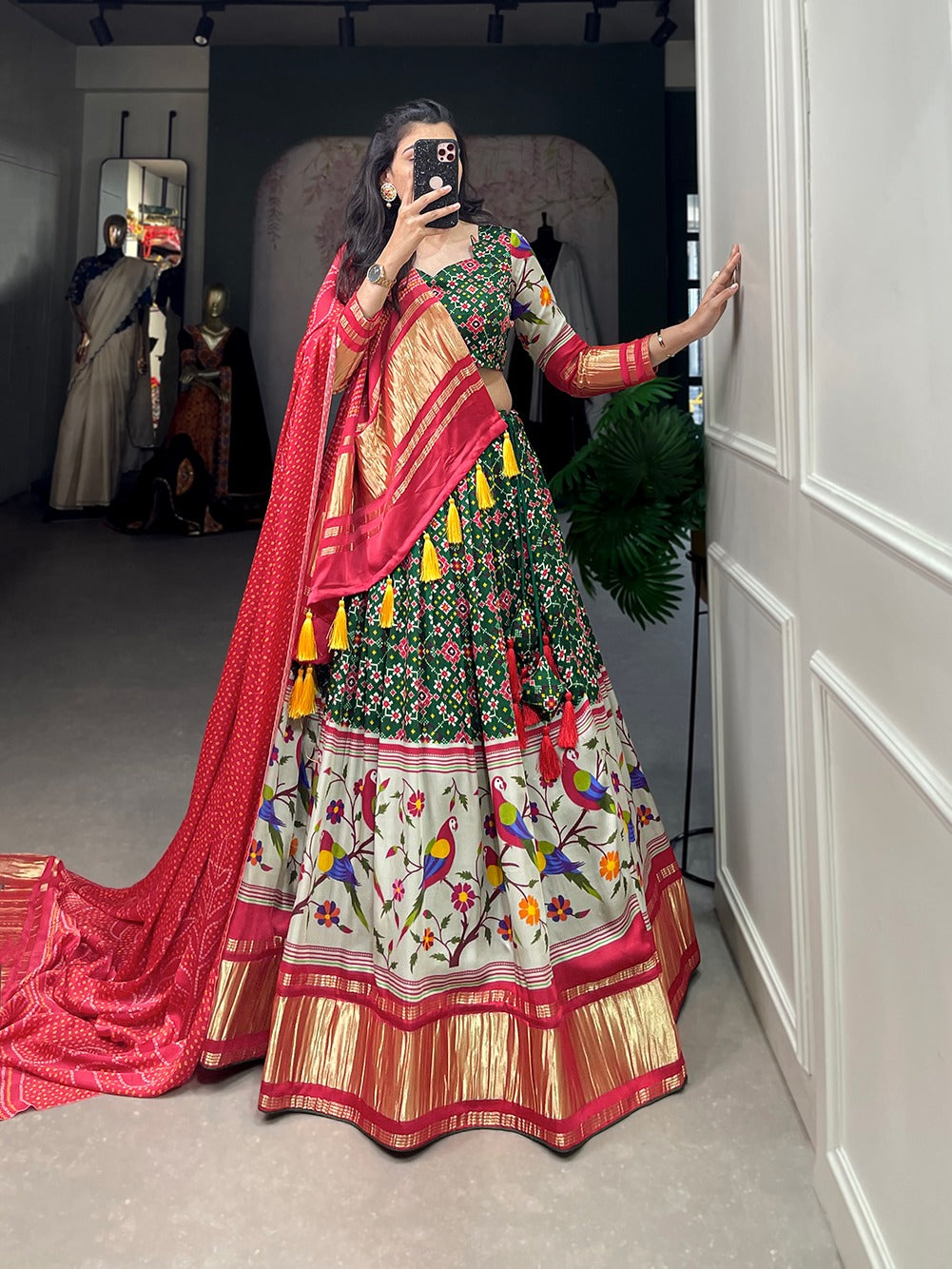 Gajji Silk Lehenga Choli