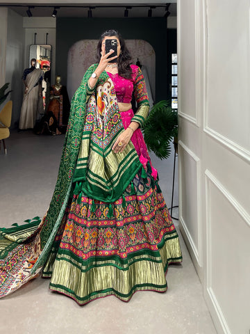 Gajji Silk Lehenga Choli