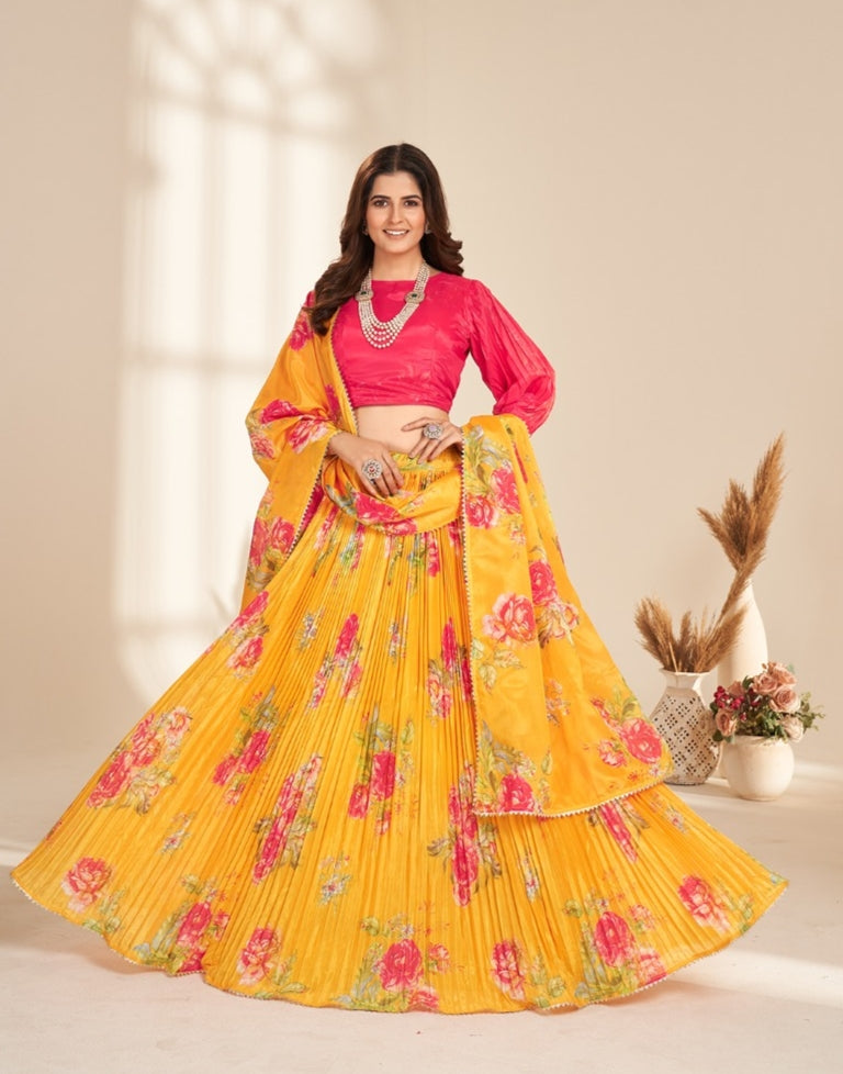 Beautiful Designer Valisha Pure Organza With Degital Print Lehenga Choli