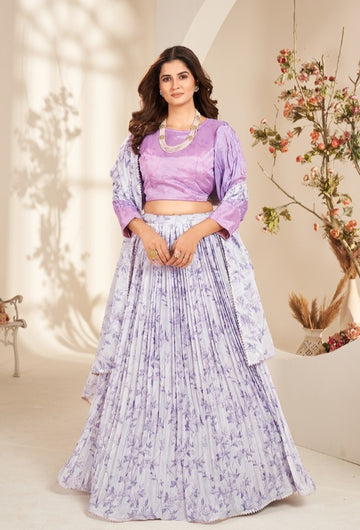 Beautiful Designer Valisha Pure Organza With Degital Print Lehenga Choli