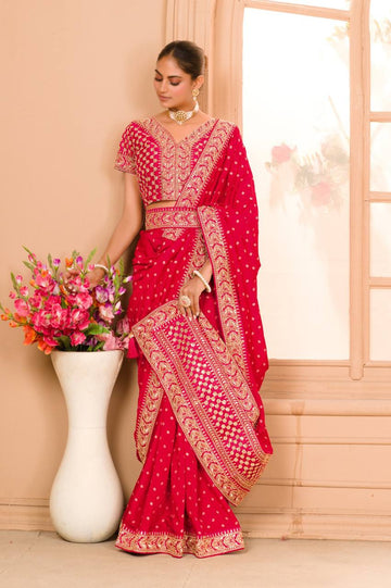 Beautiful Designer Heavy Work Sequanc Saree