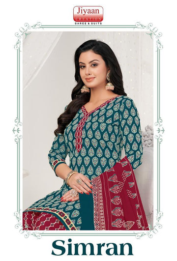 Jiyaan Simran Cotton Dress Material (340x10)