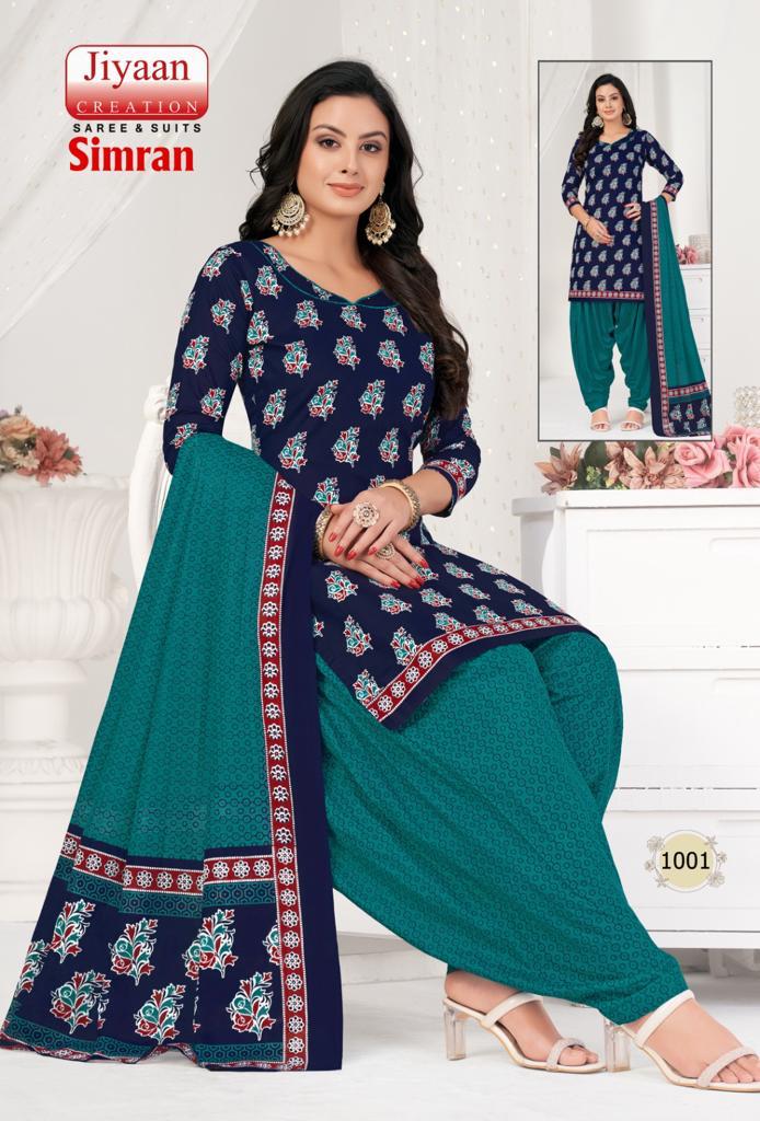 Jiyaan Simran Cotton Dress Material (340x10)