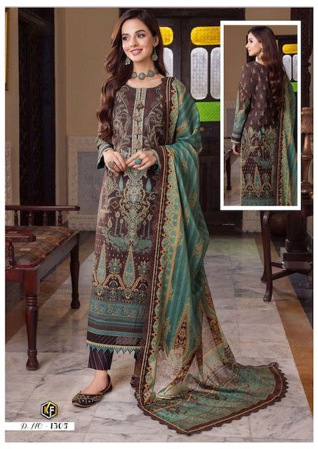 Keval Rangrez Vol-3 Series 1301-1310 Pure Cotton Suit (345x10)