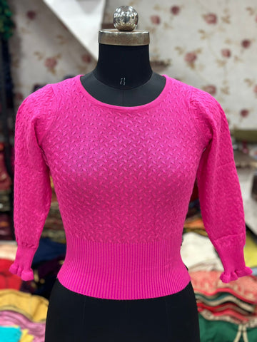 Beautiful Designer Winter Special Woolen Blouse