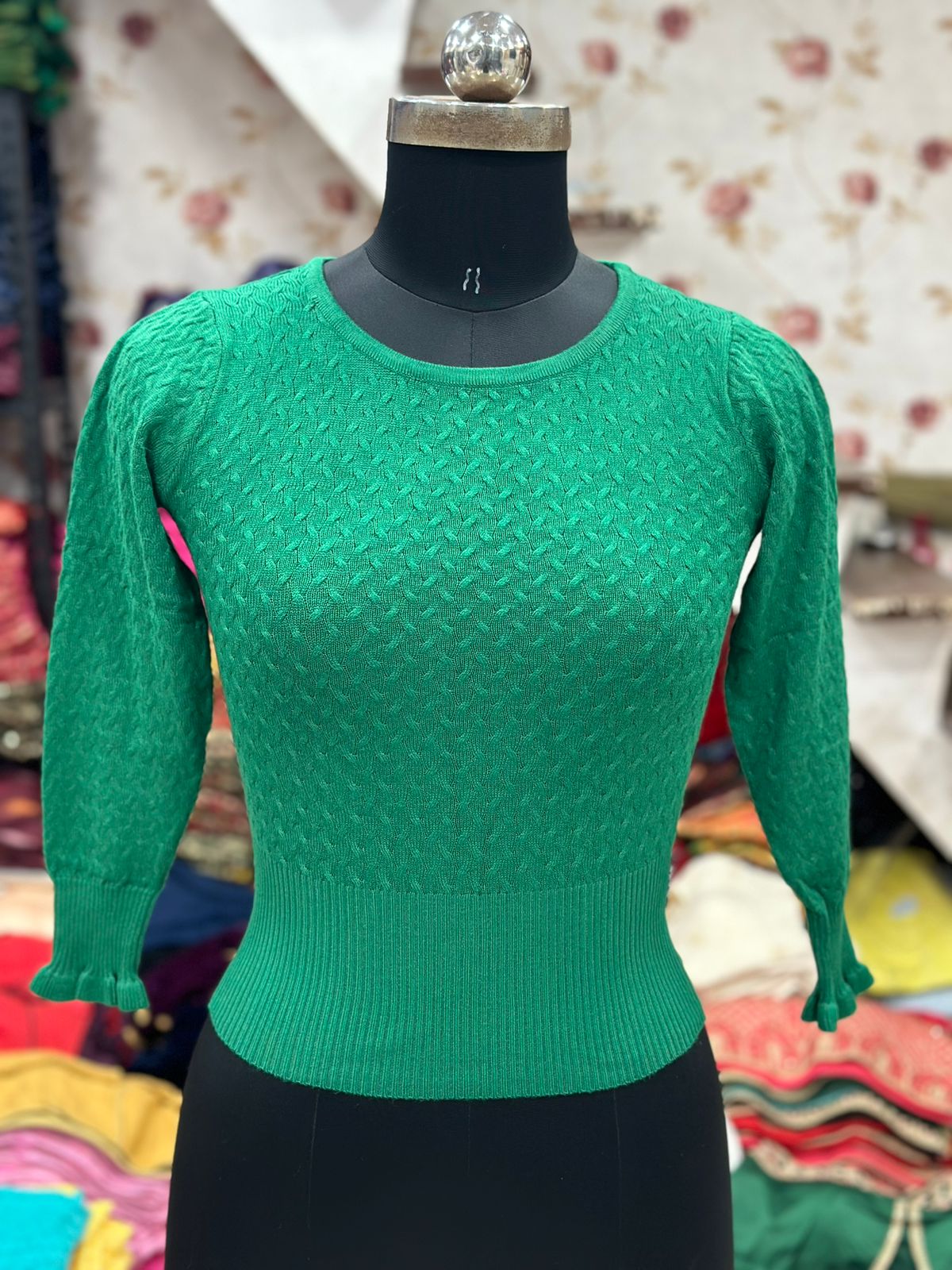 Find Velvet full sleeve woolen blouse by Kavya trading near me | Surat  Textile Market, Surat, Gujarat | Anar B2B Business App