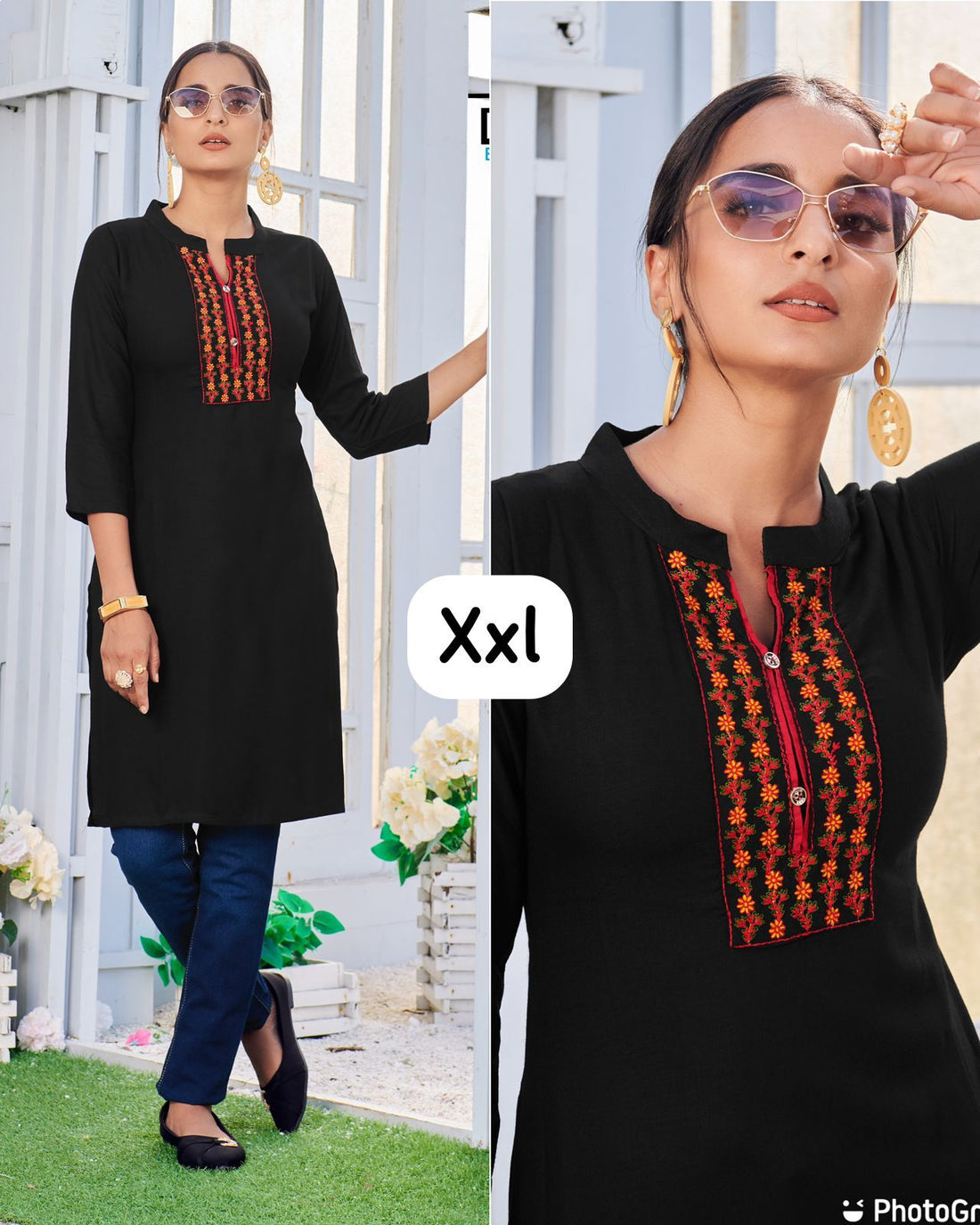 City Girl - Purple Rayon Casual Wear Kurti With Embroidery Work Casual Wear Kurtis (400x4)