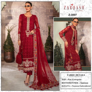 Zarqash Z 3007 Pakistani Suits In Lowest