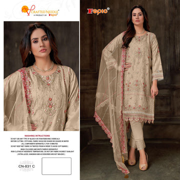 Crafted Needle CN 831 By Fepic Readymade Designer Style Pakistani Suit (1631x03)