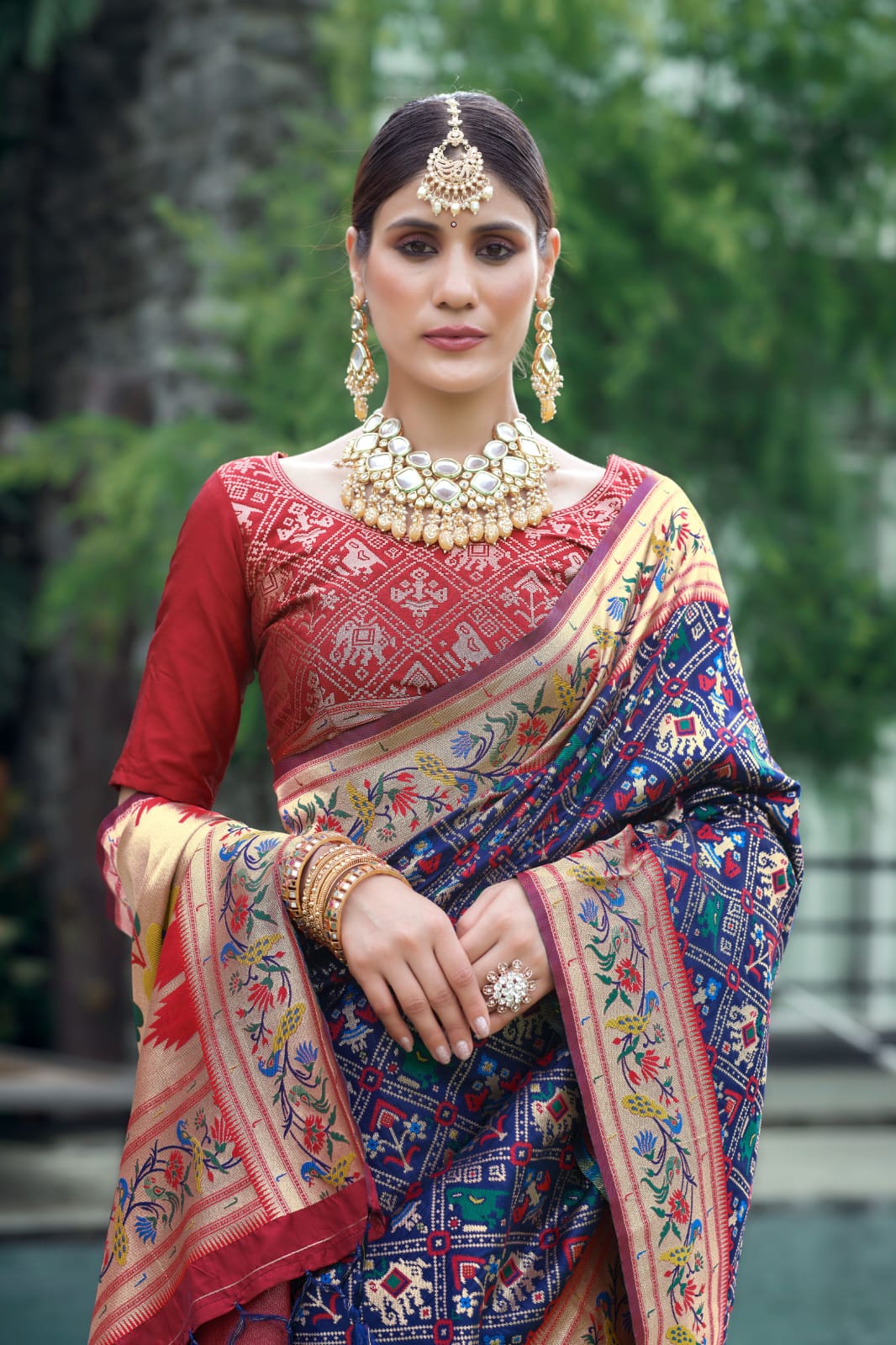 Beautiful Designer Pure Patola Paithani Saree