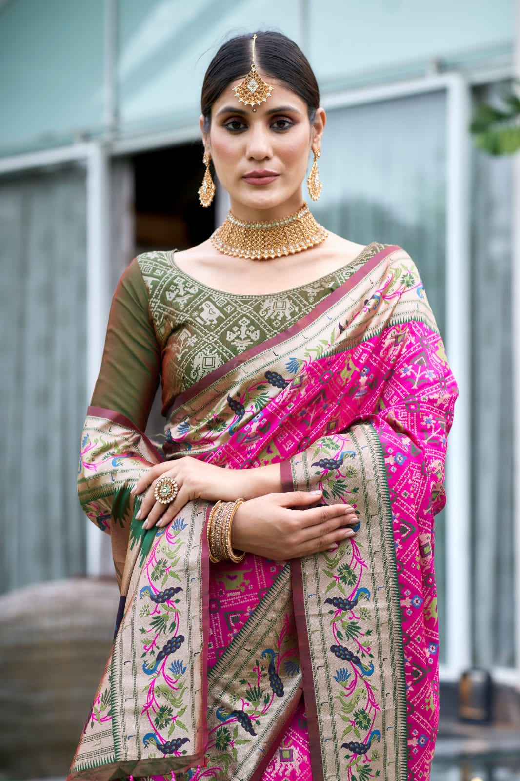 Beautiful Designer Pure Patola Paithani Saree