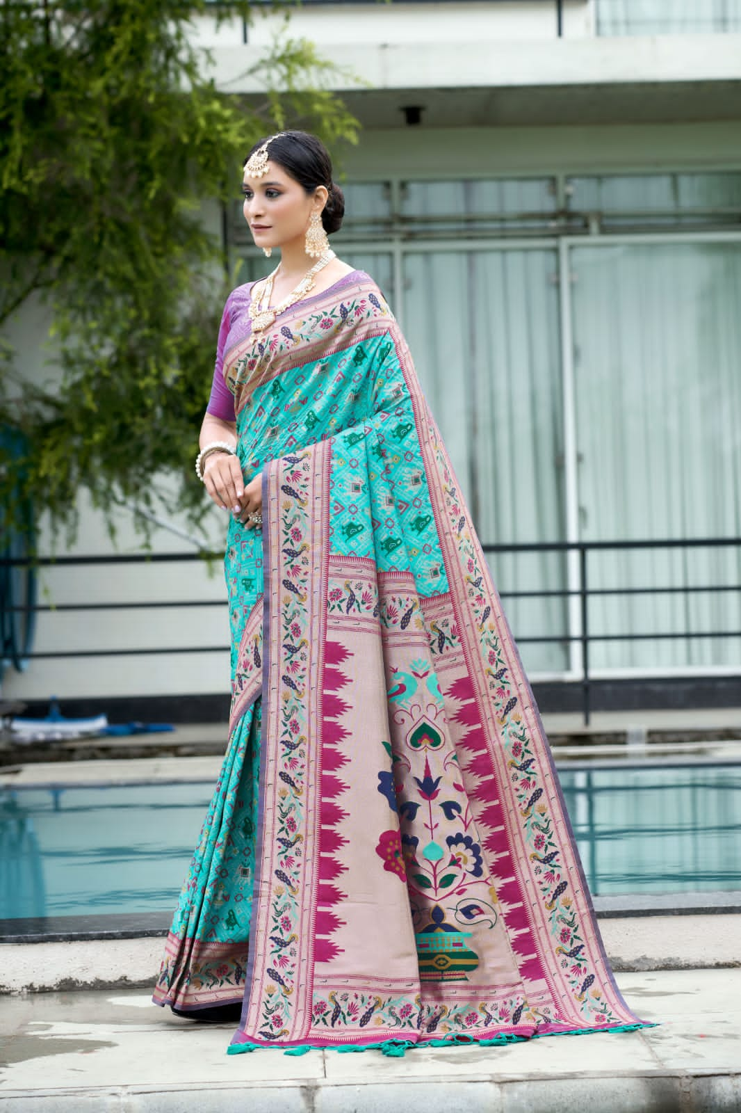 Beautiful Designer Pure Patola Paithani Saree