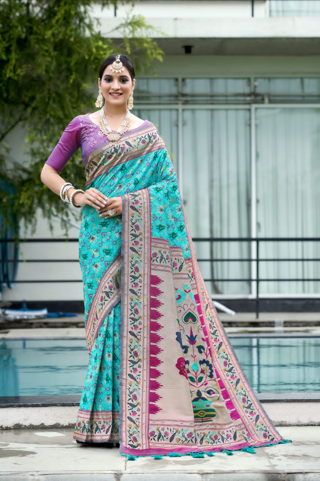 Beautiful Designer Pure Patola Paithani Saree