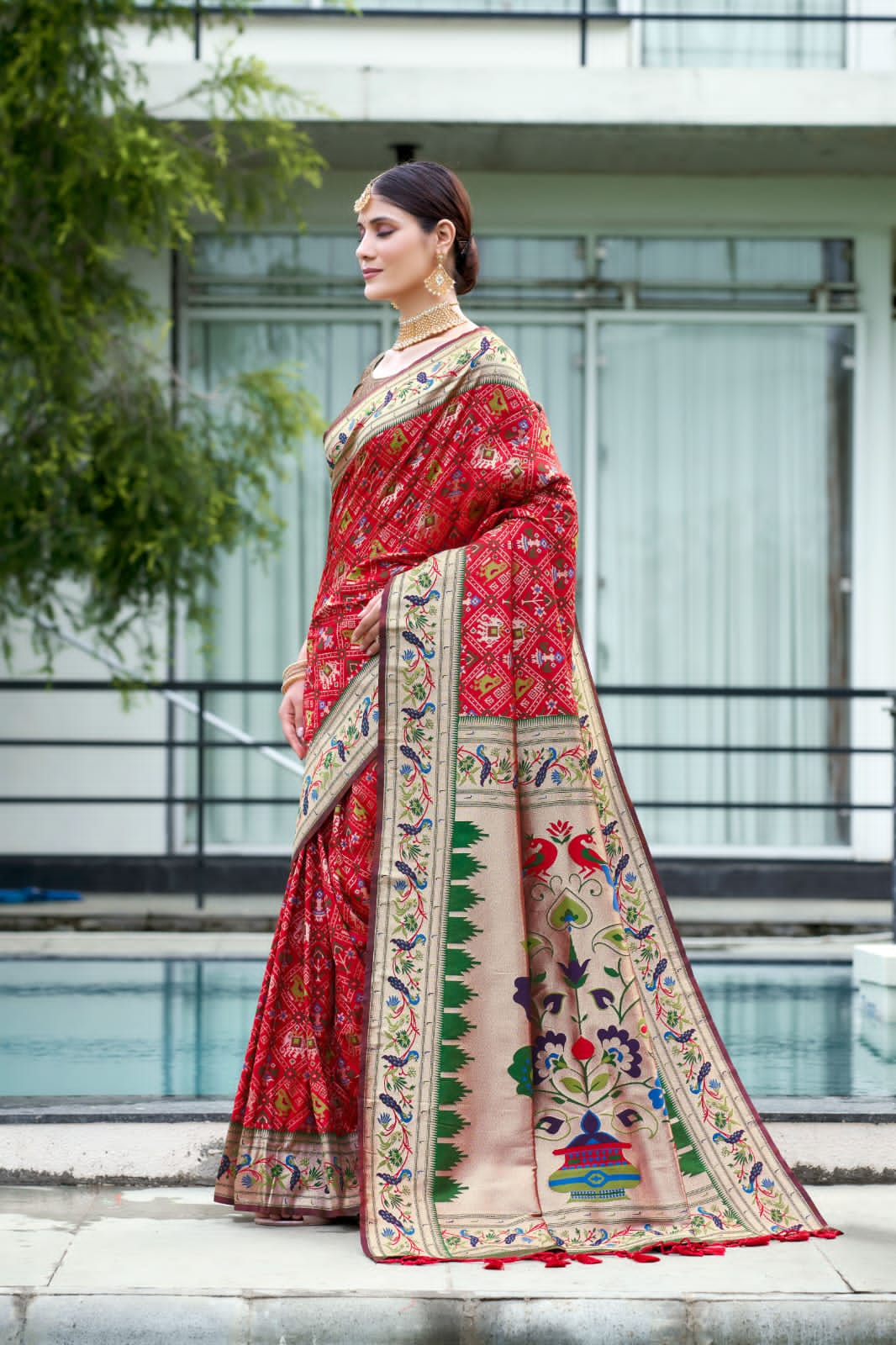 Beautiful Designer Pure Patola Paithani Saree