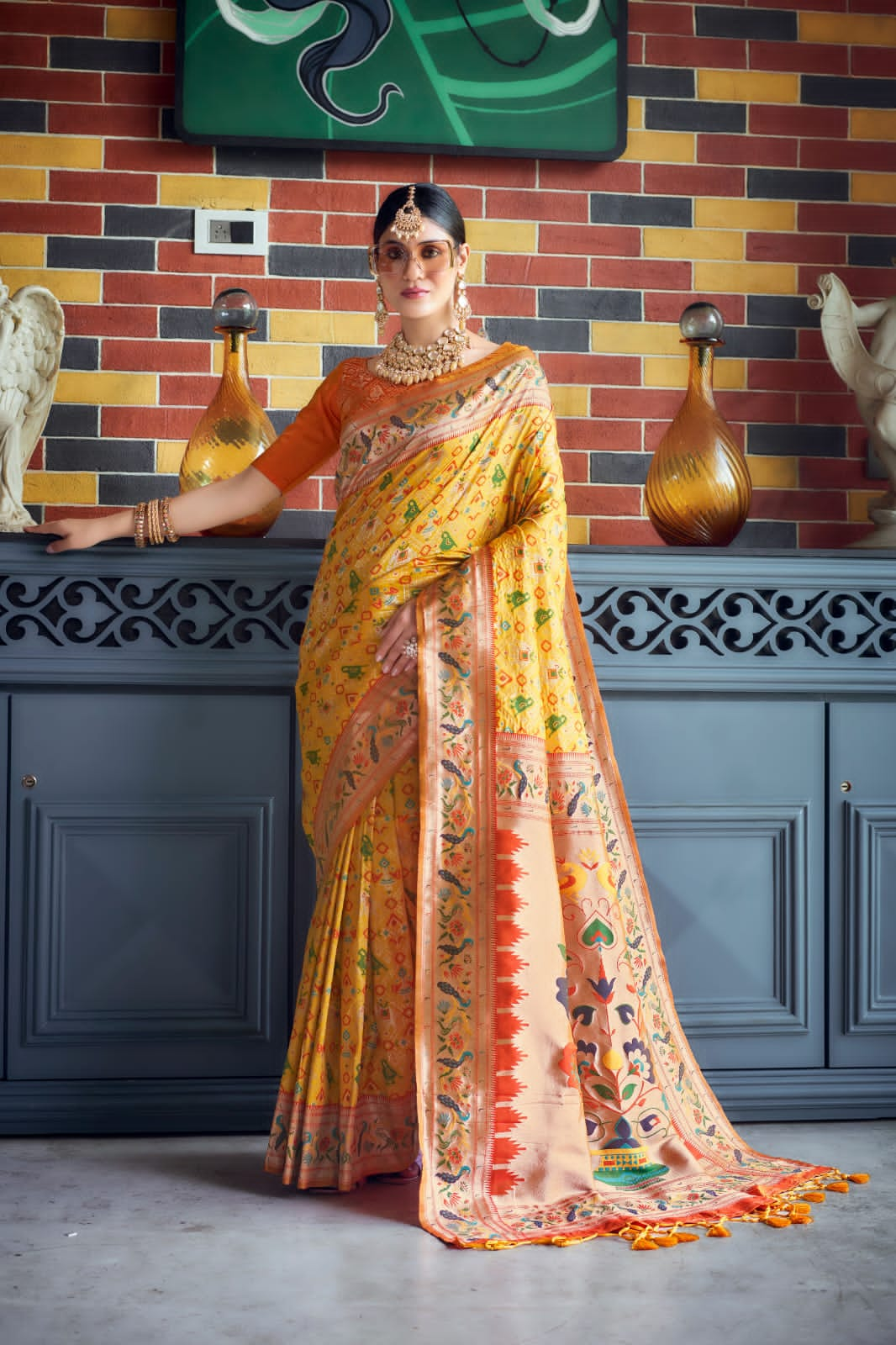 Beautiful Designer Pure Patola Paithani Saree