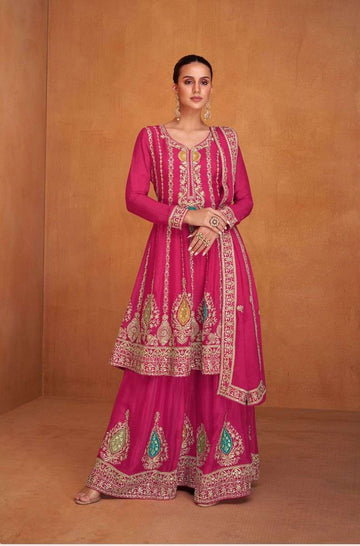 Gulkayra Designer Shysha Chinon With Heavy Embroidery Designer Suits (2595x05)