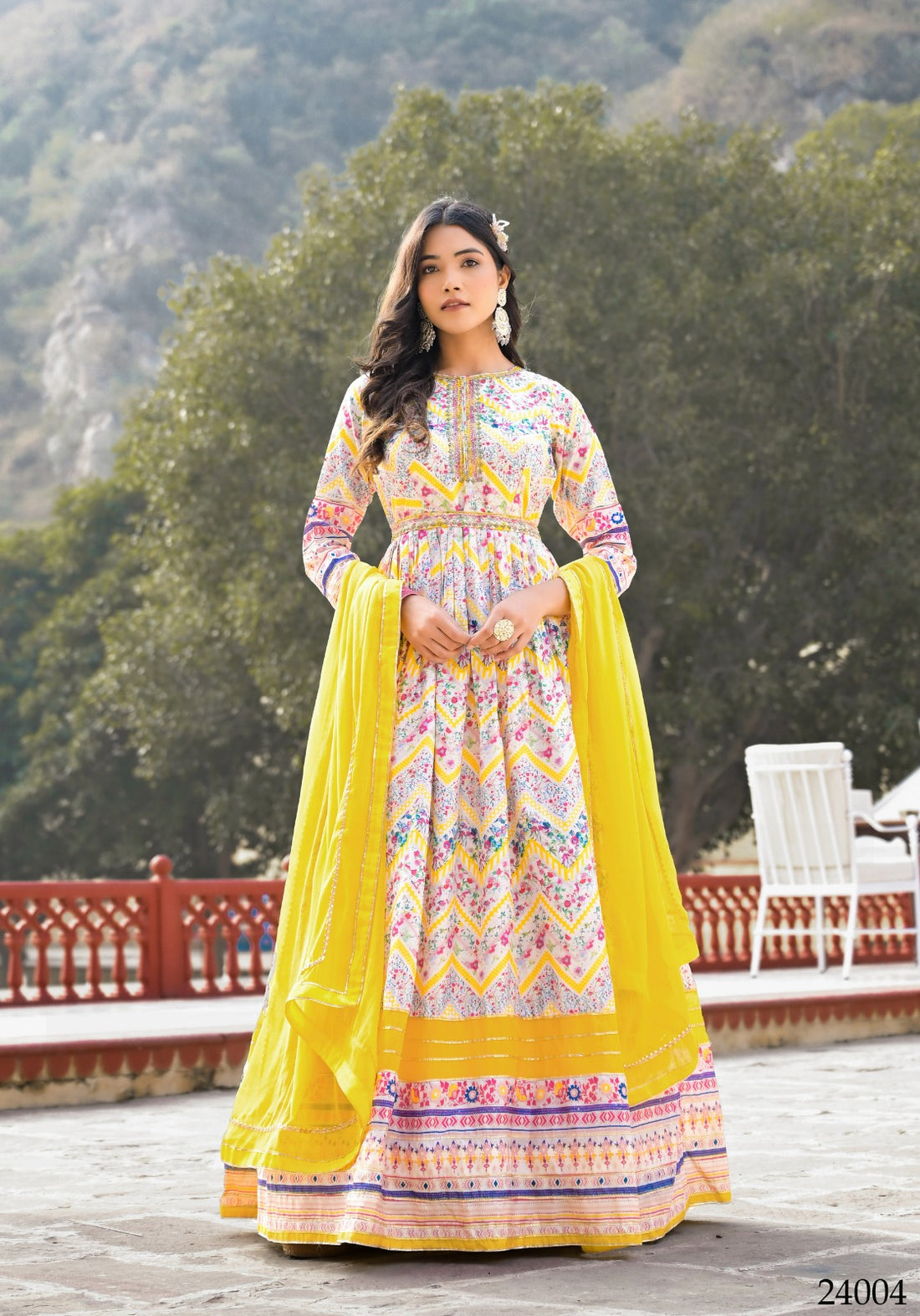 Designer Ananta Digital Print With Embroidery Gwon 24004