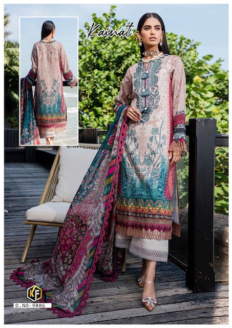 Keval Kainat Vol-9 Series 9001-9006 Pure Cotton Printed Suit (395x06)