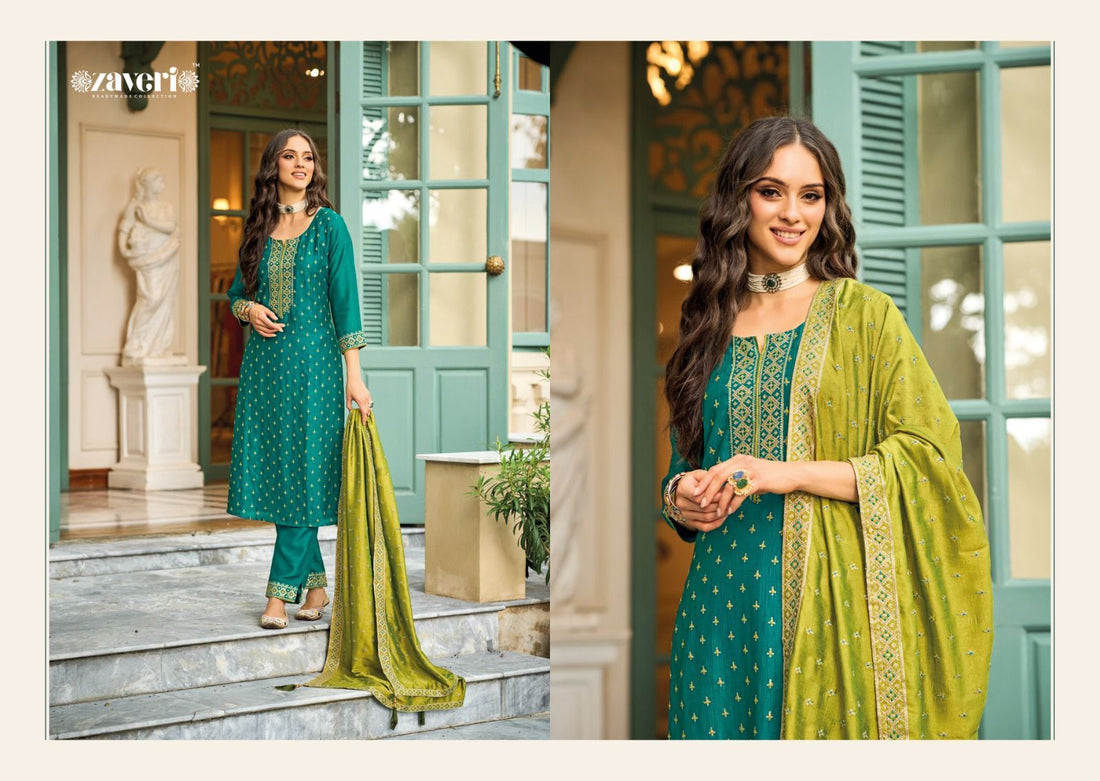 Zaveri Aarina Premium Silk Kurti Pant With Dupatta (1499x02)