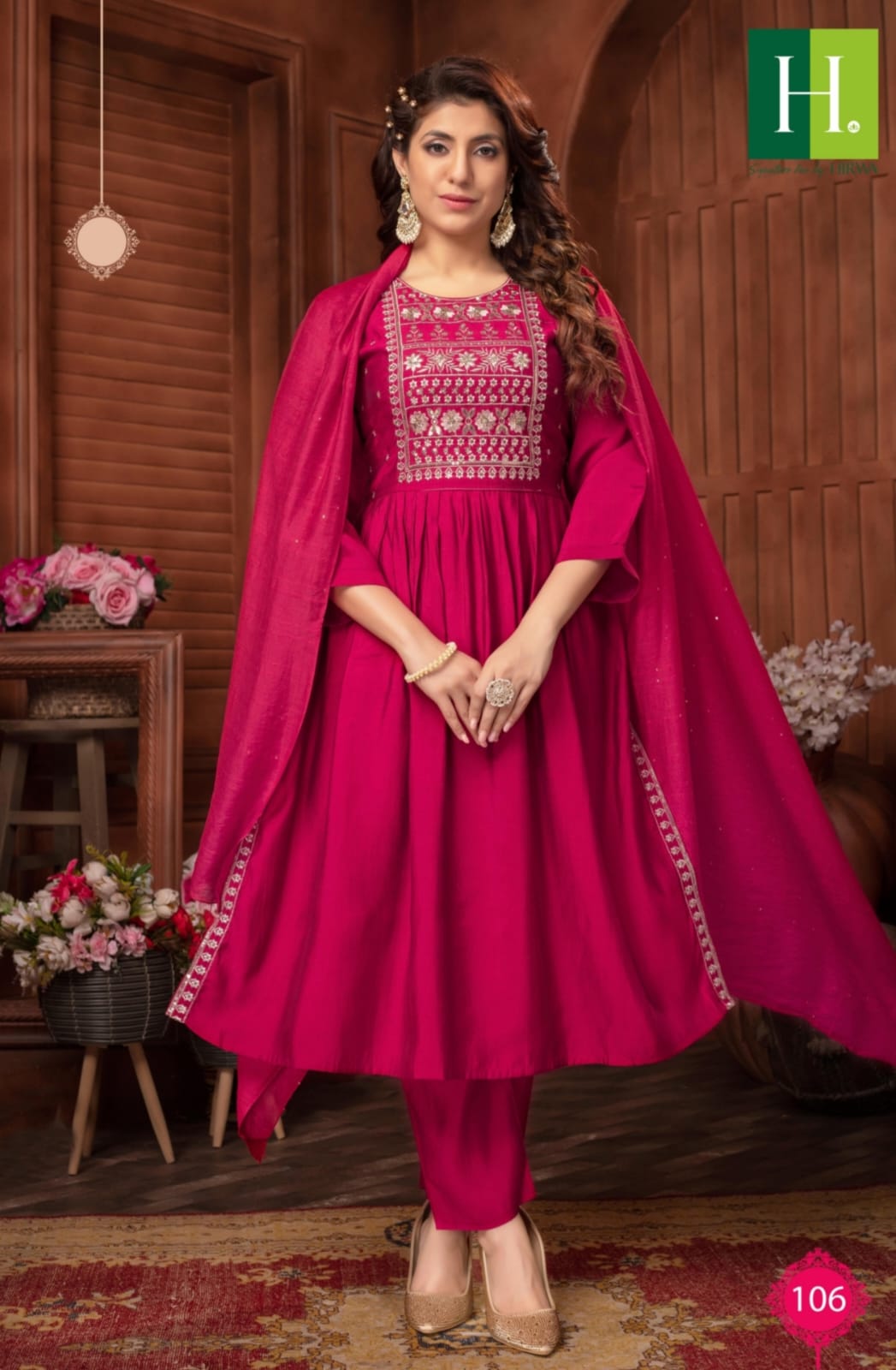 Hirwa Sargam Series 101-106 Roman Silk Kurti (850x06)