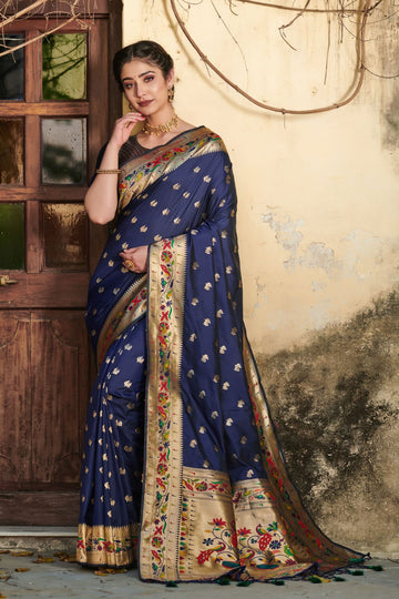 Beautiful Designer Heavy Banarasi Soft Silk Paithani Saree