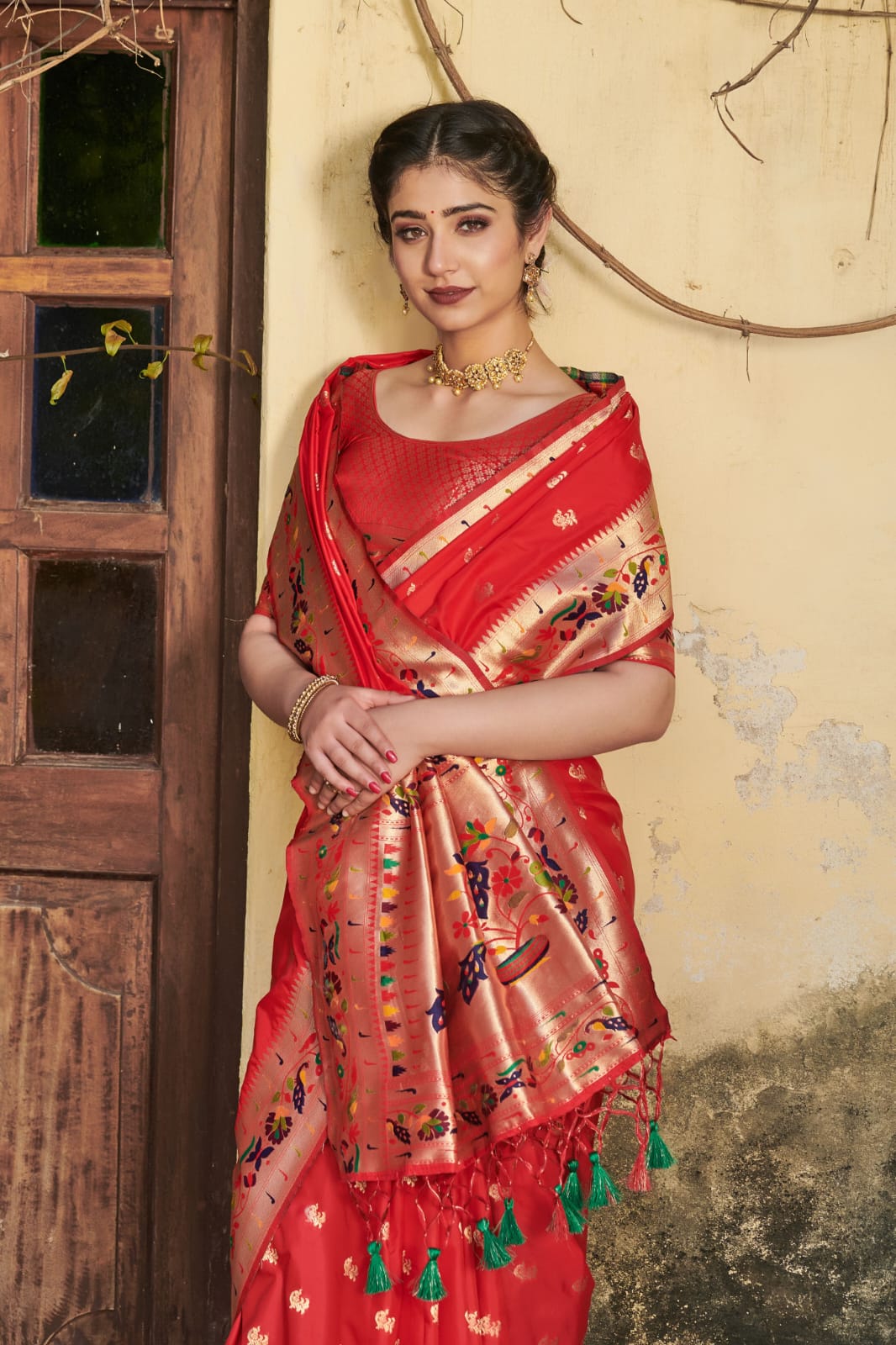 Beautiful Designer Heavy Banarasi Soft Silk Paithani Saree