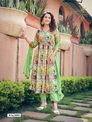 Parra-Studio Pasand Vol 1 Aliya Cut Having Designer Kurties (995x08)