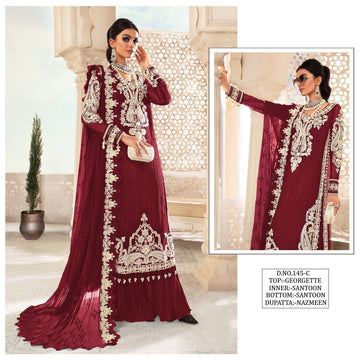 Kf 149 Pakistani Party Wear Net Embroidered Salwar Suit (1150x04)