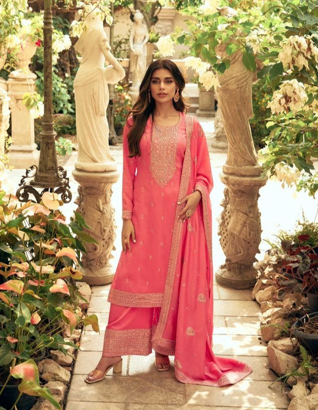 Aashirwad Gulkand Zeeya Designer Silk Salwar Suit Kameez  (1895x06)