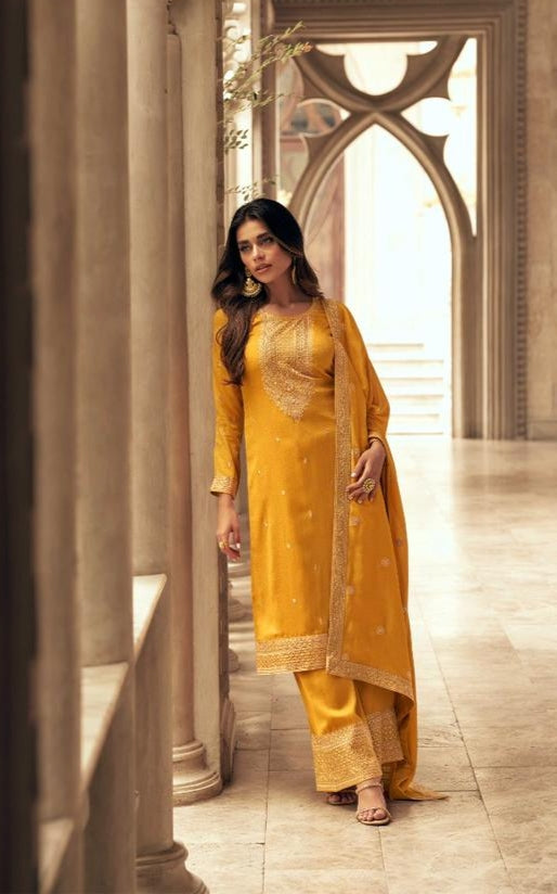 Aashirwad Gulkand Zeeya Designer Silk Salwar Suit Kameez  (1895x06)